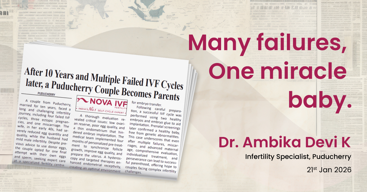 Many failures, One miracle baby.