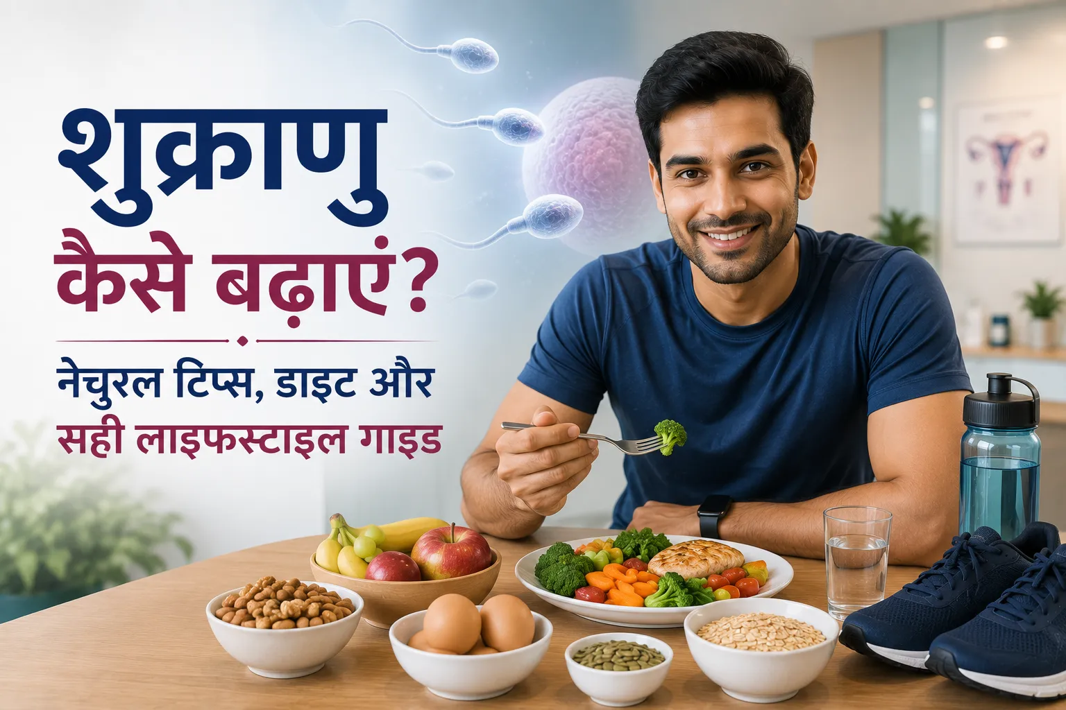 शुक्राणु कैसे बढ़ाएं? नेचुरल टिप्स, डाइट और सही लाइफस्टाइल गाइड